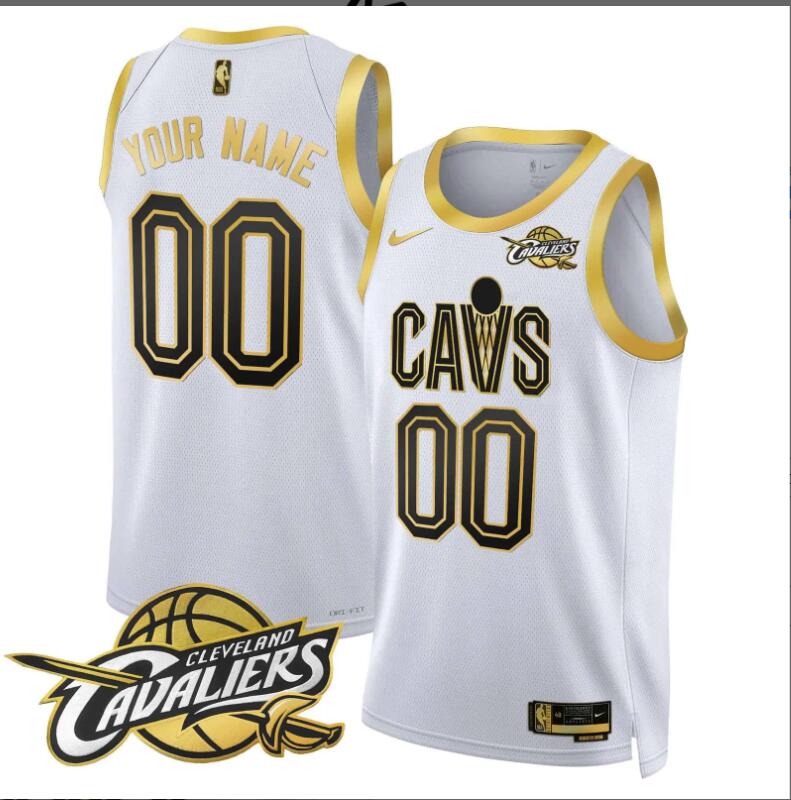 Men  2024 Cleveland Cavaliers Swingman Custom NBA Jersey v2 